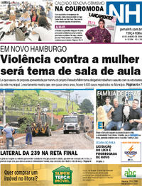 Capa do jornal Jornal NH 16/01/2018