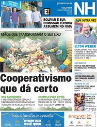 Capa do jornal Jornal NH 16/10/2018