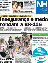 Capa do jornal Jornal NH 16/11/2018