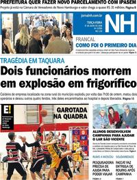 Capa do jornal Jornal NH 17/07/2018