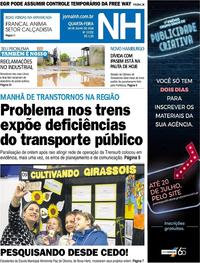Capa do jornal Jornal NH 18/07/2018
