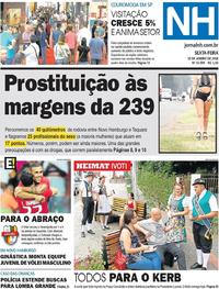 Capa do jornal Jornal NH 19/01/2018