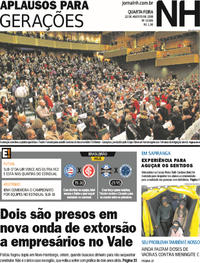 Capa do jornal Jornal NH 22/08/2018