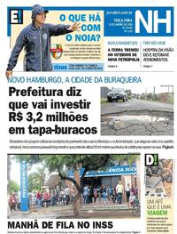 Capa do jornal Jornal NH 23/01/2018