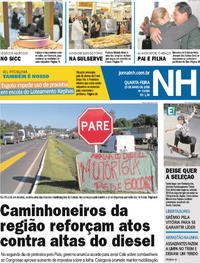 Capa do jornal Jornal NH 23/05/2018