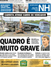 Capa do jornal Jornal NH 24/04/2018