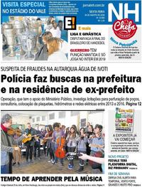 Capa do jornal Jornal NH 24/08/2018