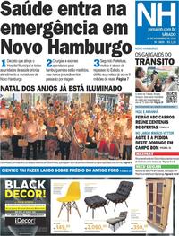 Capa do jornal Jornal NH 24/11/2018