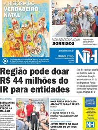 Capa do jornal Jornal NH 24/12/2018