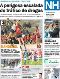 Capa do jornal Jornal NH 27/08/2018