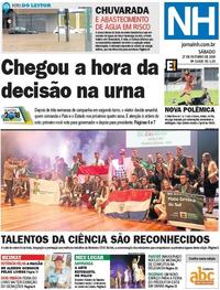 Capa do jornal Jornal NH 27/10/2018