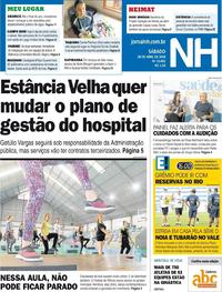 Capa do jornal Jornal NH 28/04/2018