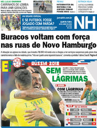Capa do jornal Jornal NH 28/06/2018