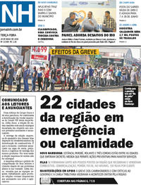 Capa do jornal Jornal NH 29/05/2018