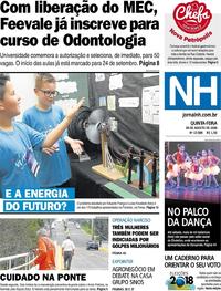 Capa do jornal Jornal NH 30/08/2018