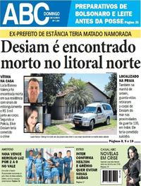 Capa do jornal Jornal NH 30/12/2018