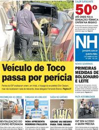 Capa do jornal Jornal NH 03/01/2019