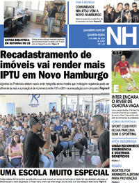 Capa do jornal Jornal NH 03/04/2019