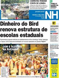 Capa do jornal Jornal NH 04/03/2019