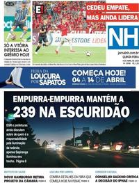Capa do jornal Jornal NH 04/04/2019