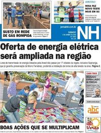 Capa do jornal Jornal NH 05/01/2019