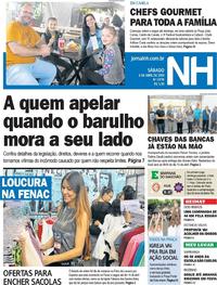 Capa do jornal Jornal NH 06/04/2019
