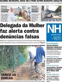 Capa do jornal Jornal NH 07/02/2019