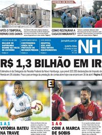 Capa do jornal Jornal NH 07/03/2019