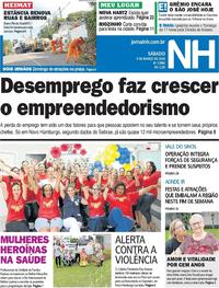 Capa do jornal Jornal NH 09/03/2019