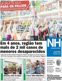 Capa do jornal Jornal NH 10/05/2019