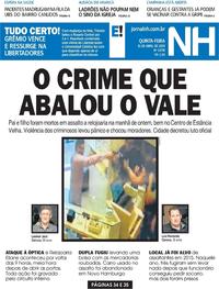 Capa do jornal Jornal NH 11/04/2019