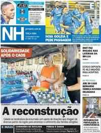 Capa do jornal Jornal NH 12/03/2019