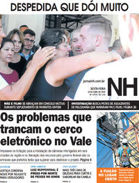 Capa do jornal Jornal NH 12/04/2019