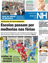 Capa do jornal Jornal NH 14/01/2019