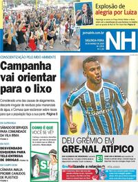 Capa do jornal Jornal NH 18/03/2019