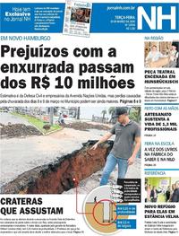 Capa do jornal Jornal NH 19/03/2019