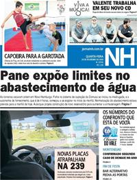 Capa do jornal Jornal NH 20/02/2019