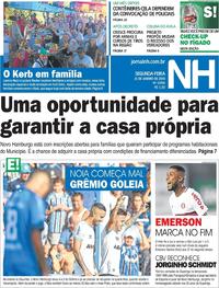 Capa do jornal Jornal NH 21/01/2019