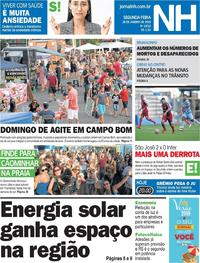 Capa do jornal Jornal NH 28/01/2019