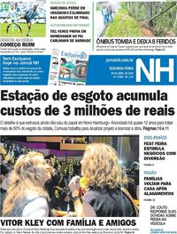 Capa do jornal Jornal NH 29/04/2019