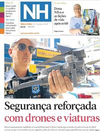 Capa do jornal Jornal NH 01/10/2019