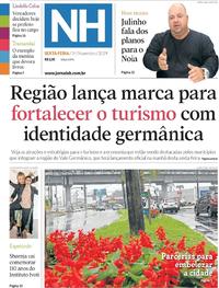 Capa do jornal Jornal NH 01/11/2019