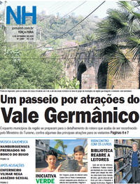 Capa do jornal Jornal NH 03/09/2019