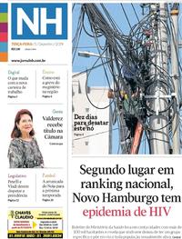 Capa do jornal Jornal NH 03/12/2019