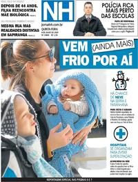 Capa do jornal Jornal NH 04/07/2019