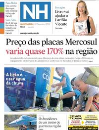 Capa do jornal Jornal NH 04/12/2019