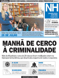 Capa do jornal Jornal NH 05/07/2019