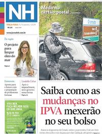 Capa do jornal Jornal NH 05/11/2019