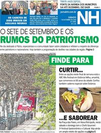 Capa do jornal Jornal NH 07/09/2019