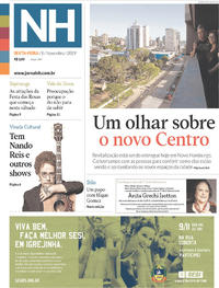 Capa do jornal Jornal NH 08/11/2019